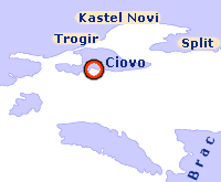 Ciovo - cartina