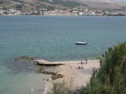 Pag - spiaggia vicino all'albergo Biser