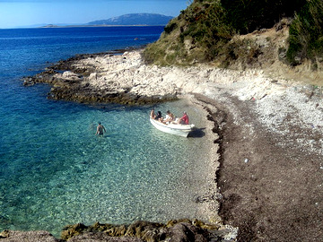 spiagge sull'isola Susak Baldarika