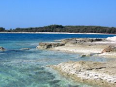 Banjole - rocce bianche e mare turchese