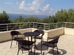 terrazza appartamento B - vista mare ed isola Brac