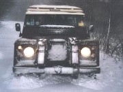 Land Rover nella neve