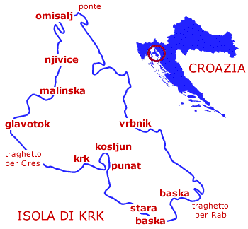 mappa Krk