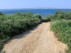 strada verso la spiaggia