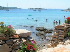 isola Murter, spiaggia di Tisno