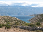 isola Pag - vista sul monte Velebit