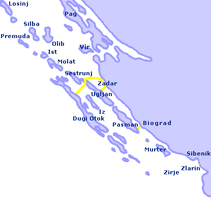 cartina Dalmazia