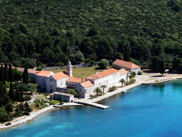 isola Badija vicino a Korcula