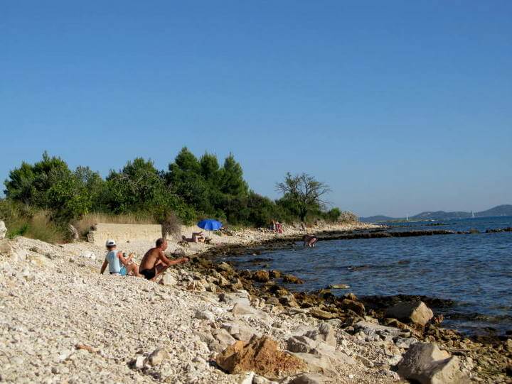 spiaggia Pantera sull'isola Dugi Otok arcipelago zaratino