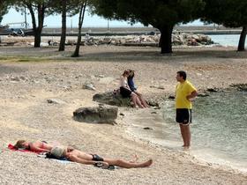 Crikvenica spiaggia di ciottoli