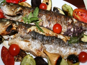 piatto di pesce in Croazia