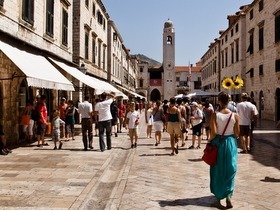 lo Stradun di Dubrovnik
