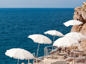 Spiagge sugli scogli a Dubrovnik - Buza bar