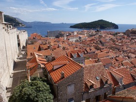 Dubrovnik vista sull'isola Kolocep