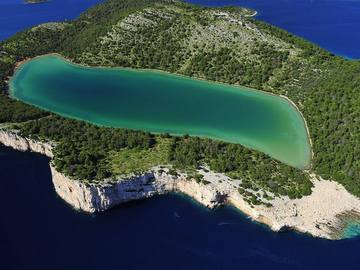 Lago salato a Telascica