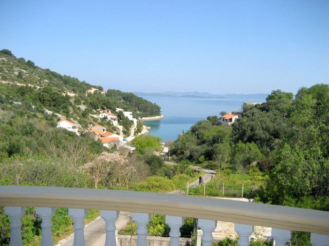 vista da terrazza sulla baia Sascica