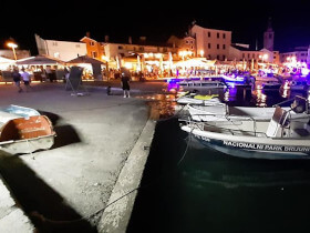 lungomare di Fazana di sera