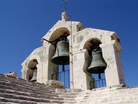 Vrboska campanile della chiesa fortificata di Santa Maria delle Grazie
