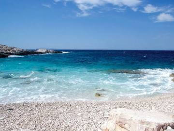 Spiagge di ciottoli sull'isola Korcula