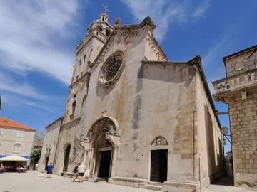 cittavecchia di Korcula centro storico e Chiesa di San Marco