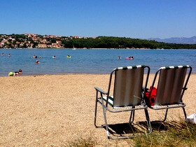 spiaggia a Krk