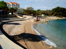 Malinska spiaggia dell'hotel Pinia