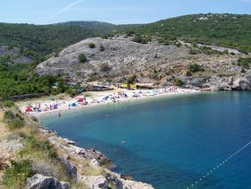 la spiaggia di Vrbnik