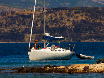 barca a vela a Lastovo