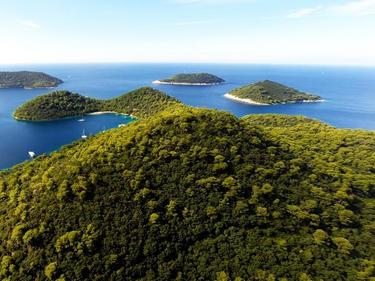 Isola Lastovo veduta panoramica