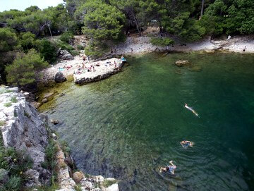 il lago salato Mar Morto a Lokrum