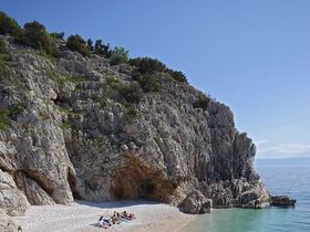 piccola spiaggia vicino a Lovran