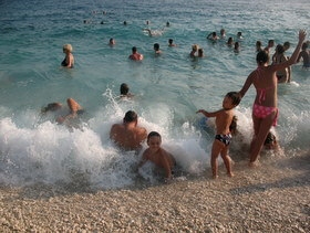 spiaggia a Lussino