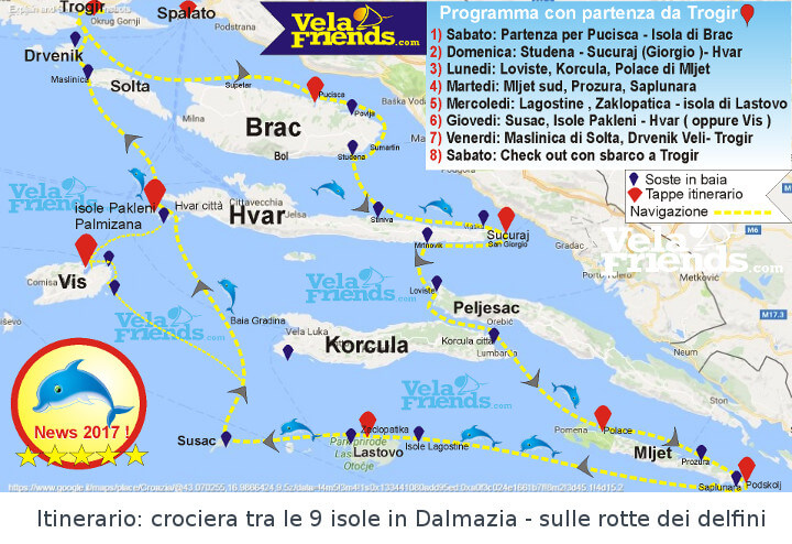 Crociera in Croazia sulle rotte dei delfini