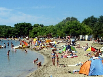 Spiaggia ad agosto