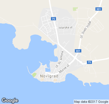 Appartamento a Novigrad mappa