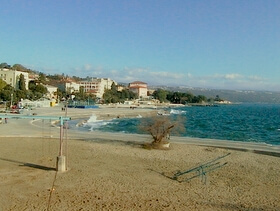 spiaggia cittadina di Opatija