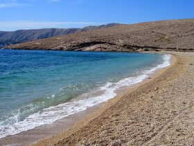 spiaggia Rucica a Metajna