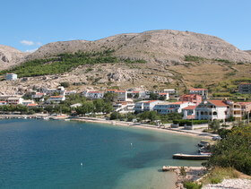 paesi e baie sull'isola di Pag: Metajna