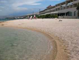 Pag spiaggia dell'hotel Pagus