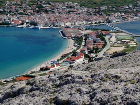 città di Pag sull'isola di Pag