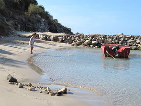 spiagge di sabbia sull'isola Pag