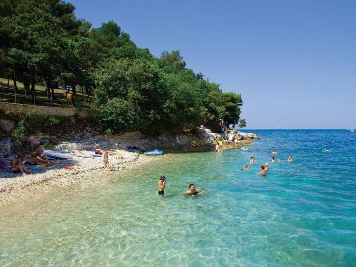Spiagge a Parenzo Porec in Istria