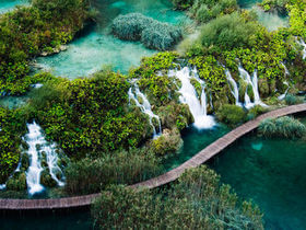 le passerelle di Plitvice