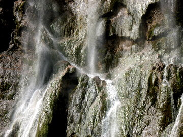 primo piano di una cascata