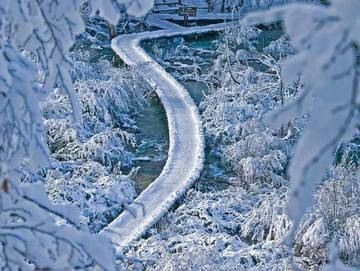 Plitvice sotto la neve