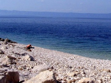 spiagge di ciottoli a Prigradica