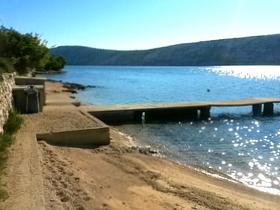 spiaggia a Barbat isola Rab