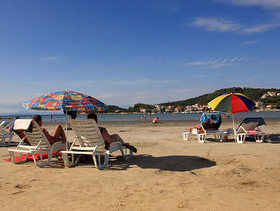 spiagge di sabbia sull'isola Rab
