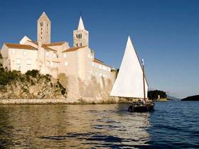 isola Rab e città di Rab