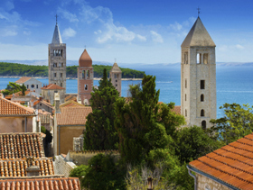 città di Rab sull'isola Rab